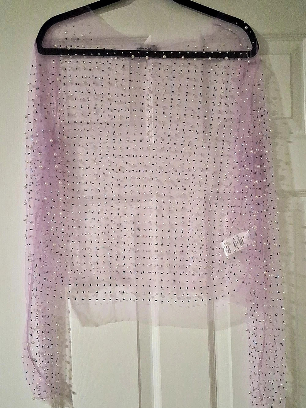 White Birch The Right One Sheer Mesh Long Sleeve Top 2X